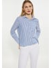 DreiMaster Maritim Bluse in Blau Wollweiss