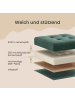 SONGMICS Sitzbank Minota in Grün - (B)76 x (H)38 x (T)38 cm