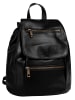 Samantha Look City-Rucksack echt Leder in schwarz