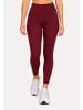 SMILODOX LEO Leggings Velvara in Rot Leo