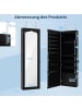 COSTWAY Schmuckschrank mit LED in Schwarz
