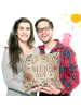 Mr. & Mrs. Panda Couchkissen Wildblumen Boho Design mit Spruch in Weiß