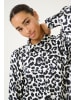 Kaffe Kleid KAroxy Loose fit in White/Black Leopard