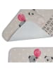 Mr. & Mrs. Panda duschmatte Koala Luftballon mit Spruch in Grau Pastell