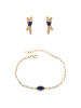 faina Women Jewelry Set in rose gold navy