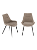 Signature 2er-Set Stuhl COLOMBE  in Beige - (W) 62  x (H) 82  x (L) 54  cm