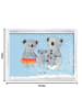 Mr. & Mrs. Panda Bilderrahmen Koala Familie ohne Spruch in Blau Pastell
