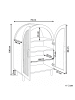 Beliani Schuhschrank BICHENO in Braun - (W) 70 x (H) 100 x (L) 38 cm