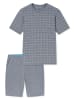 Schiesser Pyjama Selected Premium Jacquard in Admiral