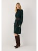 More & More ausgestelltes Strickkleid mit Turtleneck in dark bottle green
