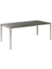 Beliani 3-tlg Gartentisch Set NARDO in Schwarz/Silber