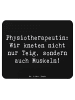 Mr. & Mrs. Panda Mauspad Spruch Physiotherapeutin Humor mit Spruch in Schwarz