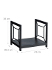 relaxdays Kaminholzregal in Schwarz - (B)43 x (H)36 x (T)35,5 cm
