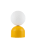 Licht-Erlebnisse Tischlampe Ø 12 x (H)21 cm in Gelb WeißGelb Weiß