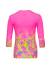 BIDI BADU Baya Tech V-Neck Longsleeve - pink/yellow/turquoise (FA19) in pink/gelb/türkis