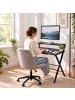 relaxdays Schreibtisch in Schwarz - (B)70 x (H)82 x (T)56 cm