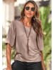 Vivance T-Shirt in sand, schwarz