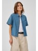 My Essential Wardrobe Jeanshemd Denim Baggy fit in Medium Blue Wash