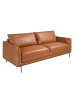Angel Cerdá Sofa 6130 in Braun/Dunkler Stahl – (B)210 x (T)88 x (H)83 cm