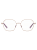 Love Moschino Frauen Optische Fassungen Trapezförmig Rose Gold