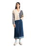 Marc O'Polo DENIM Gestreifter V-Neck-Cardigan relaxed in Offwhite