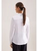 Seidensticker Hemdbluse Slim in Weiß