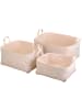 Storage Solutions Körbe 3er-Set in beige