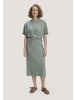 Hessnatur Jersey Kleid Midi in mattgrün