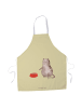 Mr. & Mrs. Panda Grillschürze Katze Fressen ohne Spruch in Gelb Pastell
