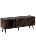 Beliani TV-Möbel PERTH in Braun/Schwarz - (W) 140 x (H) 54 x (L) 40 cm