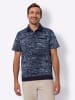 Sieh an! Poloshirt in marine-gemustert