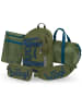 BAAGL 5-tlg. Set: Schulrucksack Skate in Blau Olive