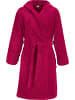 Erwin Müller Velours-Frottier Unisex-Bademantel mit Kapuze Heidenheim in fuchsia