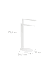 relaxdays Handtuchständer in Weiß - (B)38,5 x (H)78,5 x (T)17 cm