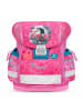 Belmil 4tlg-Set: Schulranzen Set Classy Tropical Toucan in Pink H36xL32xT19 cm