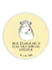 Mr. & Mrs. Panda magnet Chinchilla Blume mit Spruch in Gelb Pastell
