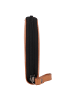 Greenburry Nappa Geldbörse RFID Schutz Leder 19.5 cm black-tan