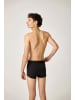 SNOCKS Boxershorts mit kurzem Bein aus Bio-Baumwolle 3 Stück in Schwarz