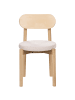 Beliani 2er-Set Esszimmerstuhl PAULINA in Braun/Beige