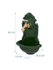 relaxdays Wandbrunnen in Grün - (B)24,5x (H)40 x (T)13 cm