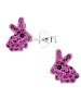 schmuck23 Silber Ohrringe 925 Hase 0,7 cm x 0,8 cm