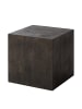 home24 home24 Beistelltisch (1er Set) - Eiche Schwarz - MDF furniert - 40.0 x 40.0 x 40.0 cm in Eiche Schwarz