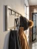 KADIMA DESIGN Wandgarderobe Metall Silber 50x20x4 cm Design Flurgarderobe Stahl,