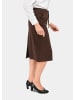 GOLDNER Kurzgröße:  Kombistarker Schlupfrock in camel / anthrazit