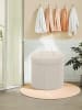 SONGMICS Sitzhocker Minota in Cappuccinobeige - (B)46 x (H)45 x (T)46 cm