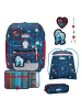 Scout Genius LED Schulranzen-Set 4tlg. in White Unicorn
