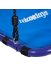 relaxdays Nestschaukel in Blau-Schwarz - (B)74 x (H)153 x (T)98 cm