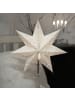 MARELIDA Papiestern Leuchtstern 7-zackig stehend H: 55cm in weiß