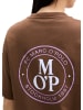 Marc O'Polo MOP Club '67   T-Shirt , Oversized, Back Print in Mid Brown