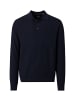 CASAMODA Polo-Shirt Langarm in Blau